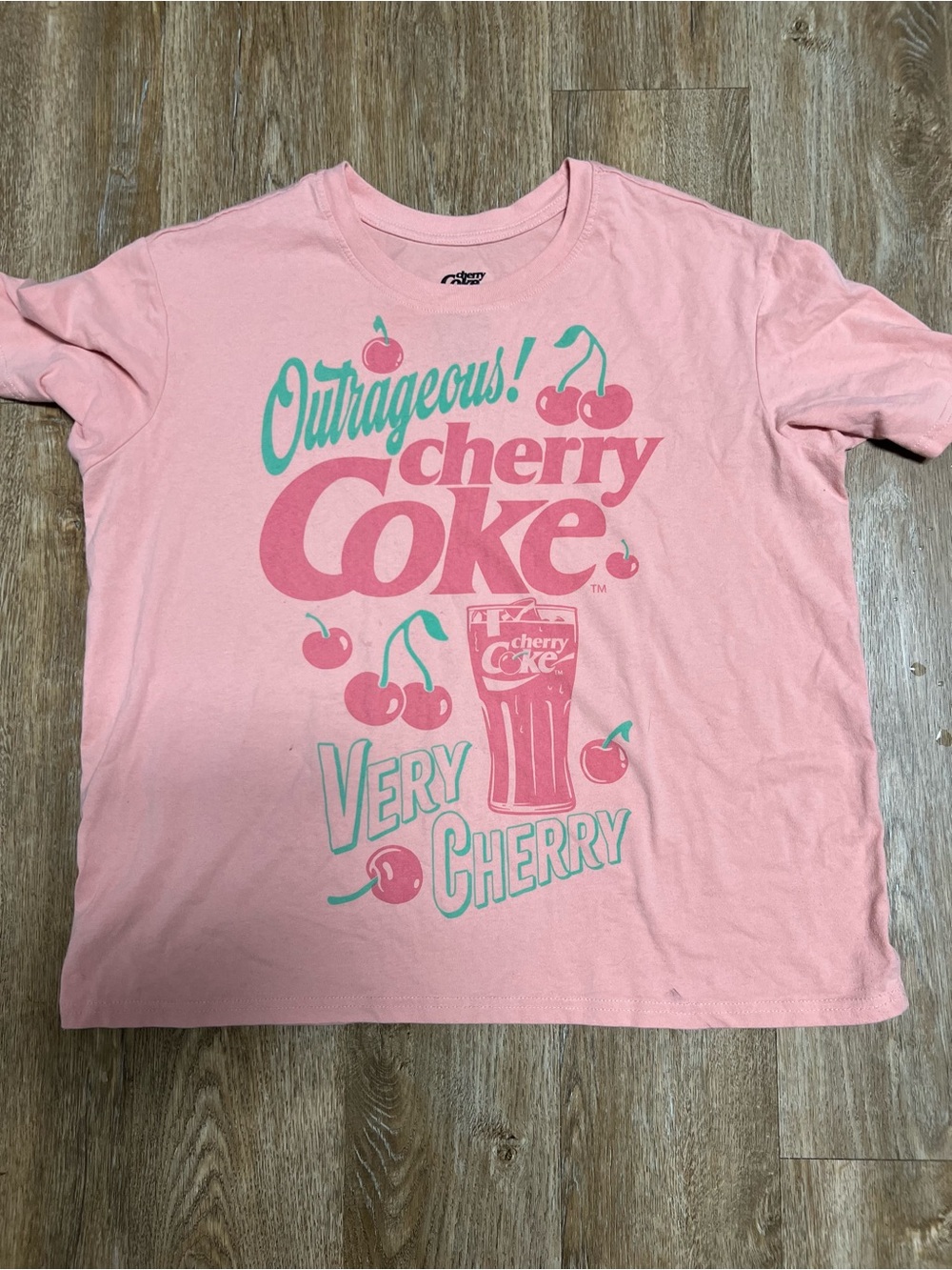 Coca Cola Pink Cherry Graphic Short Sleeve Tee